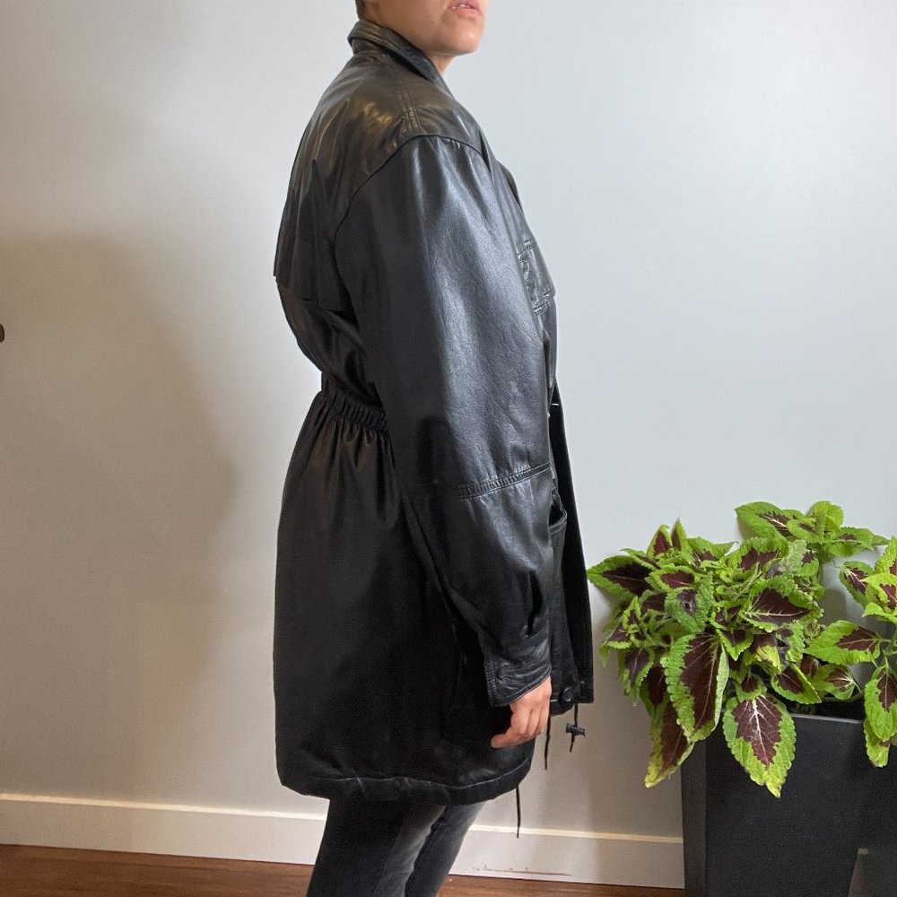 Y2K Canadian Made Leather Jacket -M/L- - Picture 3 of 16